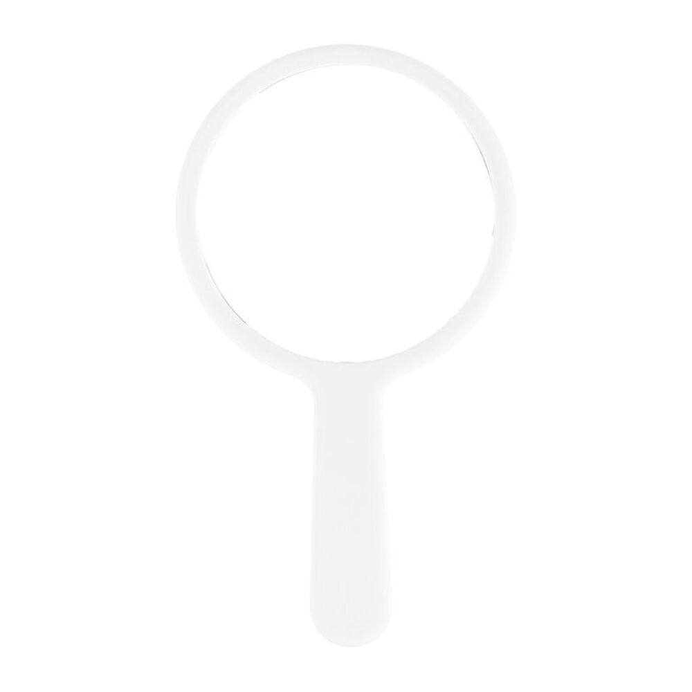 Water Wave Pattern Round Cosmetic Mirror for Vacation White Small